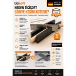 Ticisoft Marangoz Gönye Kesme Kutusu 45 ve 90 Derece Kesim Aparatı Ahşap Saplı Testere Seti