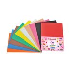 Ticon 79169 Düz Yapışkanlı 2 mm A4 10 Renk Eva