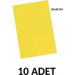 Ticon A4 Yapışkanlı Eva 10 Adet 20 x 30 cm Sarı