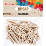 Ticon Ahşap Mandal 25x3 30'lu Paket