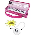 Ticon Pembe Melodika 32 Tuş Bez Çantalı Yedek Hortu ml u 1 Adet Ticon 32 Tuşlu Melodika Çantalı - Standart