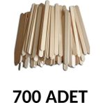 Ticon Puti 700 Adet Ahşap Büyük Dar Dil Çubuğu Abeslang Çubuğu Dar