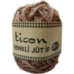 Ticon Renkli Jüt Ip 10 Metre Kahverengi