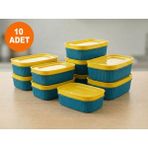 Tidy Home 10 Adet Buzdolabı Organizer Mikrodalga Ve Derin Dondurucuya Uygun Buzluk Saklama Kabı - 0,60 LT