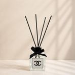 Tiem Concept Vanilya Kokulu Çubuklu Oda Kokusu 100 ml - Premium Esansiyel Yağlı Dekoratif Cam Şişe Oda Parfümü (Şeffaf)