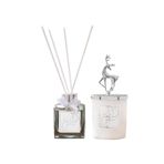 Tiem Concept Vanilya Kokulu Geyik Tasarımlı Dekoratif Oda Kokusu Seti - 150g Kokulu Mum & 100ml Çubuklu Oda Kokusu (Set-1, Vanilya)