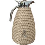 Tienda By Jale Halat Tasarımlı Termos – Marin Tarz Yat & Tekne Aksesuar Termosu - 1,5 lt - Bej