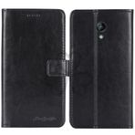 TienJueShi Siyah TPU Silikon Cep telefonu kılıf PU Deri Kılıfları için Nokia 6310 2021 2.8 inch Koruyucu Kapaklı Cep telefonu standı Kart Cepleri Cover