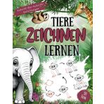 Tiere zeichnen lernen: Tierische Zeichenabenteuer für neugierige Kinder mit einfachen Schritt-für-Schritt-Anleitungen und einzigartiger roter ... jede Menge Spaß und unvergessliche Momente!