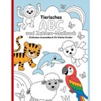 Tierisches ABC und Zahlen-Malbuch – Einfaches Ausmalbuch für kleine Kinder: Einfache und schöne Designs, die kühn und einzigartig sind.