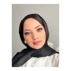Tierra BELDİA Kadın Tesettür◇ Abiyelik Özel Jan Jan Şal◇ Özel Günler◇ Düğün ve Kına◇Siyah Renk