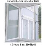 Tiesa Home 75CM×125CM Pencere Sineklik Teli Tülü 4 mt Bant Hediyeli - 1 Adet
