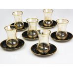Tiesa Home Altın Yaldızlı Çay Bardağı Takımı Çay Seti M4