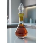 Tiesa Home Cam Yaldızlı El Imalatı 700CC Zeytinyağlık Likör Şişesi Başucu Sürahisi M17 - 700 ml
