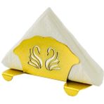 Tiesa Home Metal Mat Gold Kaplama Kuğu Motifli Sofra Peçetelik
