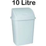Tiesa Home Plastik 10 Litre Klik Kapaklı Çöp Kovası Açık Mavi