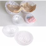 Tiesa Home Plastik Kilitli Sütyen Şal Yıkama Topu Filesi 17CM - Beyaz