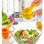 Tiesa Home Plastik Narenciye Limon Mandalin Portakal Sıkacağı 21CM - Sarı