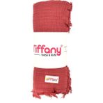 Tiffany Baby 4 Kat Müslin Bebek Battaniyesi 120X120 cm - Kiremit - Yenidoğan