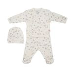 Tiffany Baby Lamb Organik Theme 3'lü Bebek Zıbın Seti 20078