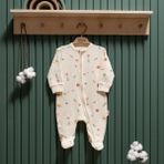 Tiffany Baby Organic Space Theme Fermuarlı Tulum 44040 - Ekru - 9 - 12 Ay