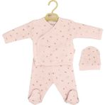 Tiffany Baby Rose Theme 3'lü Bebek Zıbın Seti 2421078 - Pembe - 0 - 3 Ay
