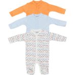 Tiffany Baby Striped Theme 3'Lü Patikli Tulum 53040 - Çok Renkli - 3 - 6 Ay