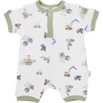 Tiffany Baby Work Machine Yarım Kol Kısa Bebek Tulumu 13026 - Ekru - 9 - 12 Ay