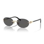 Tiffany Co. TF 3104D 6216S4 56 Unisex Oval Gold Metal Güneş Gözlüğü
