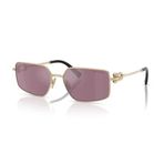 Tiffany Co. TF 3111 6194AK 58 Unisex Geometrik Gold Aynalı Metal Güneş Gözlüğü