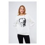 TIFFANY&TOMATO Cumhuriyet Koleksiyonu Atatürk Baskılı Sırtı Imzalı Sweatshirt
