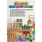 Tıfıl Toys Kral Şakir ve Arkadaşları Tasarımlı 6'lı Çim Adam Sula Uzat Kes Eğitici Oyun Seti