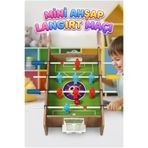 Tıfıl Toys Masaüstü Ahşap Mini Futbol Maçı! Taşınabilir 2 Kişilik Pratik Küçük Eğlenceli Oyuncak Langırt