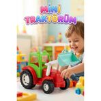 Tıfıl Toys Mini Traktörüm! Fileli 25cm Tekerlekli Ayarlanabilir Hareketli Kepçeli Oyuncak Traktör