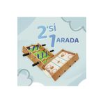Tıfıl Toys Oyuncak Ahşap Hokey Ve Masa Maçı Oyunu (2si 1 arada)