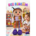 Tıfıl Toys Yöresel Oyun Arkadaşım! Büyük 45cm Yöresel Elbiseli ve Şapkalı El Yapımı Oyuncak Bez Bebek