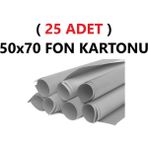 Tifoys ( 25 Adet ) 50X70 cm Gri Renkli Fon Kartonu Rulo Canlı Renk Büyük Boy Anaokulu Kreş Okul