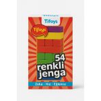 Tifoys Renkli Jenga Denge Oyunu – 54 Parça Ahşap Blok - 10