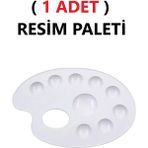 Tifoys Resim Boya Paleti - Plastik Palet, Okul Ressam Paleti - 20 cm - 9 Göz