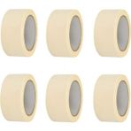 Tify 6 Adet Maskeleme Bandı Boya Bandı 36MM x 25M kağıt Bant