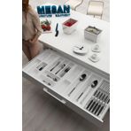 tify Çekmece Içi Kaşıklık Ve Bıçaklık Düzenleyici Beyaz, 104x48 Yandan Ve Boydan 4Cm Kesilebilir