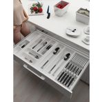 tify Çekmece Içi Kaşıklık Ve Bıçaklık Düzenleyici Beyaz, 84x48 Yandan Ve Boydan 4Cm Kesilebilir