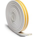 Tify Kendinden Yapışkanlı Kapı ve Pencere İzolasyon Bandı - Kauçuk Fitil Beyaz 5 x 2 =10 Metre