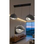 Tigea Accessories Beton Görünümlü 3D Pla Plastik Iskandinav Tarz Salon/cafe Sarkıt Avize - Gri