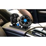 Tiger Marketing 12 Volt Araç Içi Torpido Üstü Çift Fanlı Oto Vantilatör 360° Dönebilir