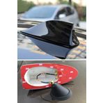 Tiger Marketing Audi Rs5 Uyumlu Oto Balık Sırtı Elektrikli Köpekbalığı Balina Siyah Tavan Anteni