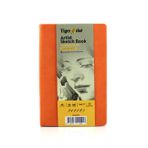 Tigertint A5 140 gr 80 Yaprak Sketch Book Turuncu Sert Kapaklı Eskiz Defteri