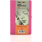 Tigertint Sketchbook Sert Kapaklı 90 gr A5 80 Yaprak Pembe Eskiz Defteri