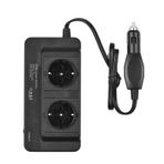 Tignapoo 200W Araba Güç Çevirici AC 220V Dönüştürücü 2 AC Çıkışlı 4 USB Bağlantı Noktası Açma/Kapatma Anahtarı Güvenli Koruma Telefon Dizüstü Bilgisayar için Taşınabilir Araç Şarj Adaptörü Elektrik