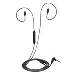 Tignapoo 3.5mm Kablolu Kablosu Çıkarılabilir Yedek Kablosu w/Mikrofon MMCX Konektörü Shure SE215 SE315 SE425 SE535 SE846 UE900 Gri